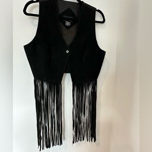 Passport Genuine Suede Crop top Vest, Size L